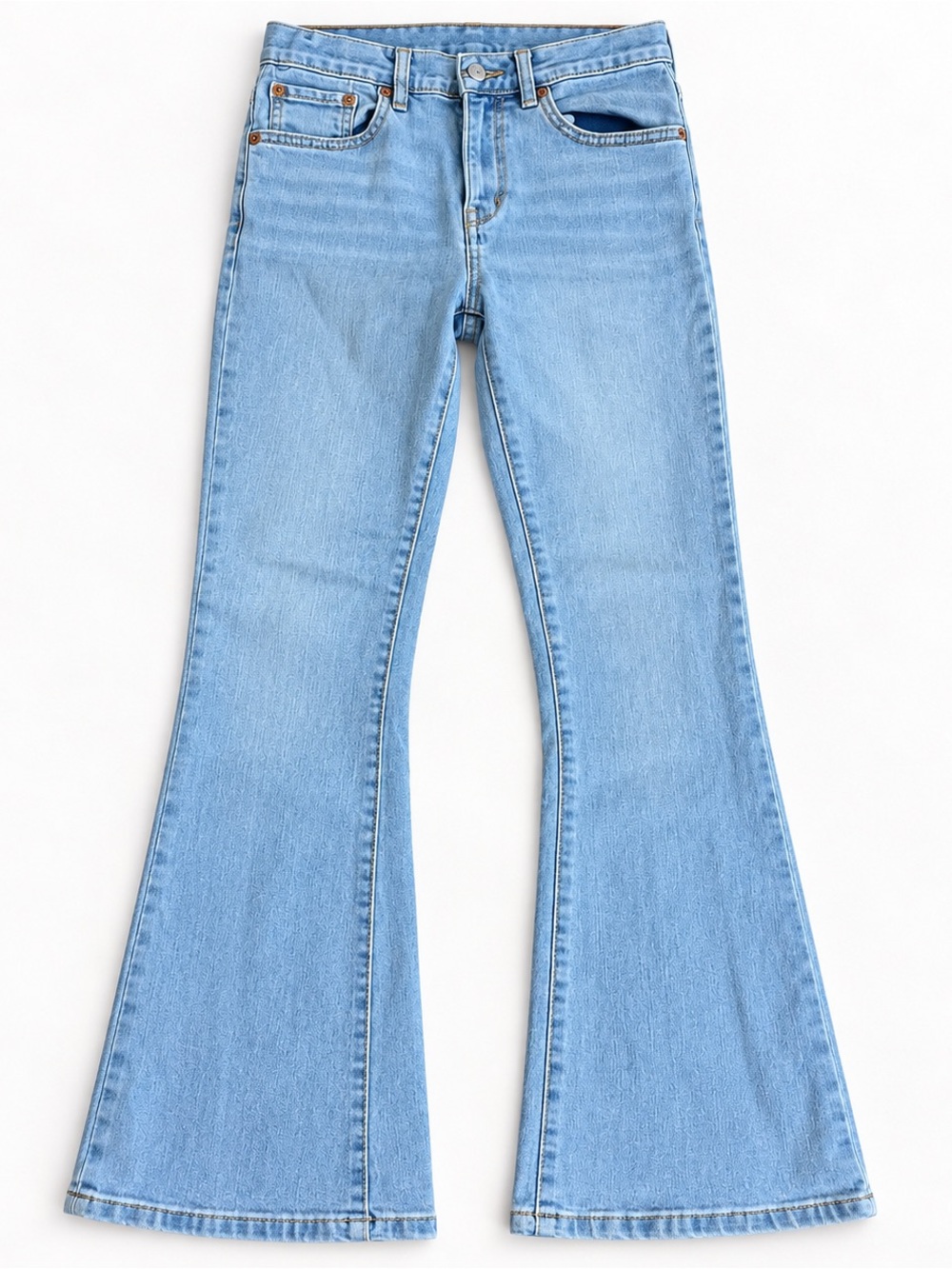 Levi’s Girls 726 Flare Jeans Size 12 Light Wash High Rise